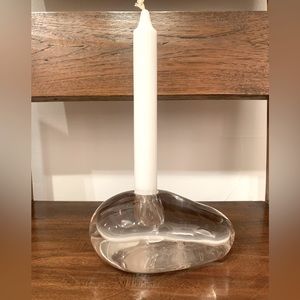 Tiffany & Co., Elsa Peretti Glass stone-Form Candleholder